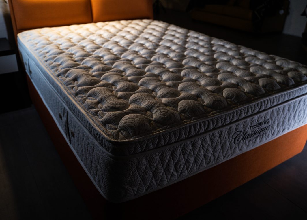 mattress and bed shop Dubai Biblo bed Restonic