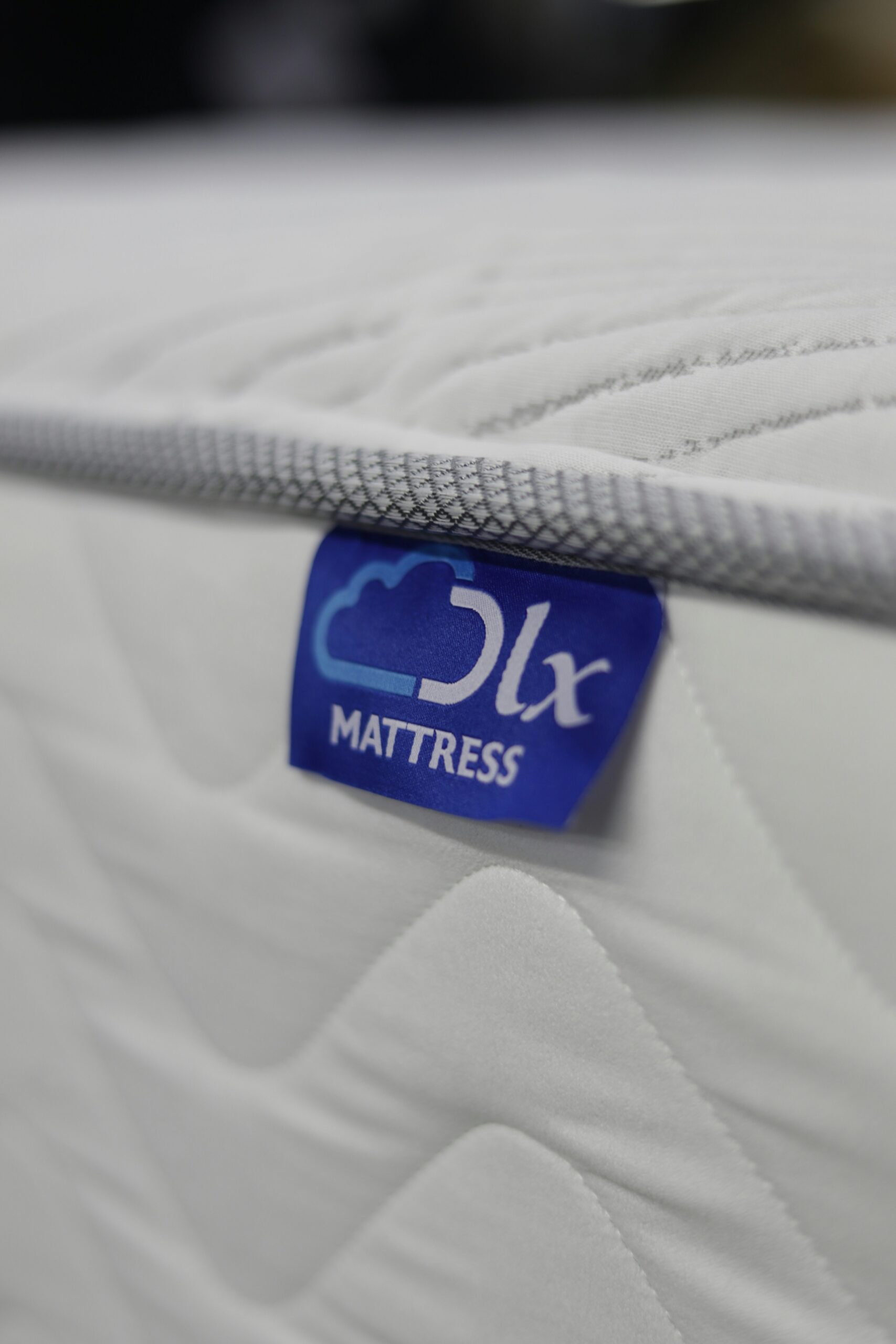 a mattress that has a label on it
