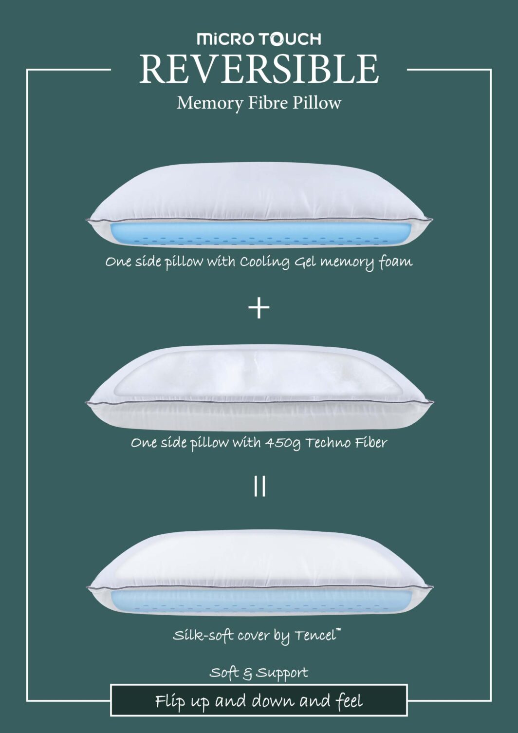 MICROTOUCH REVERSIBLE PILLOW - Image 6